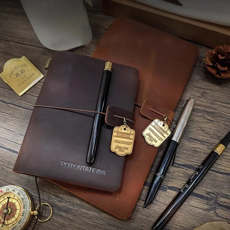 Photography Book - 鉢植えの水彩スケッチブック,綿100% のトラベルカバー,クレイジーな馬,革のカバー,水彩画,ジャーナルの紙の本,絵画用,200g