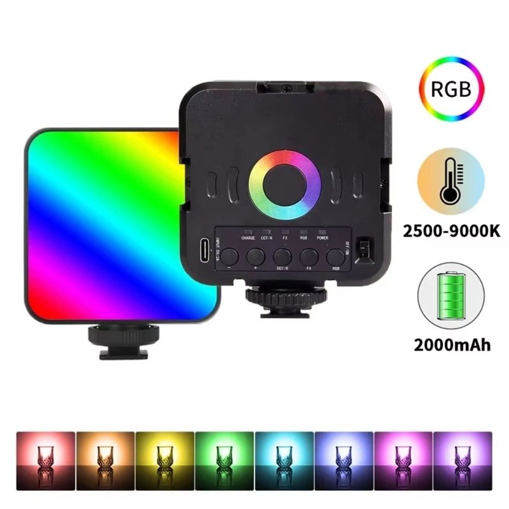 充電式LEDビデオライト、ポータブルミニフィルライト、防水・ - Photography Videos Free のレビューと価格