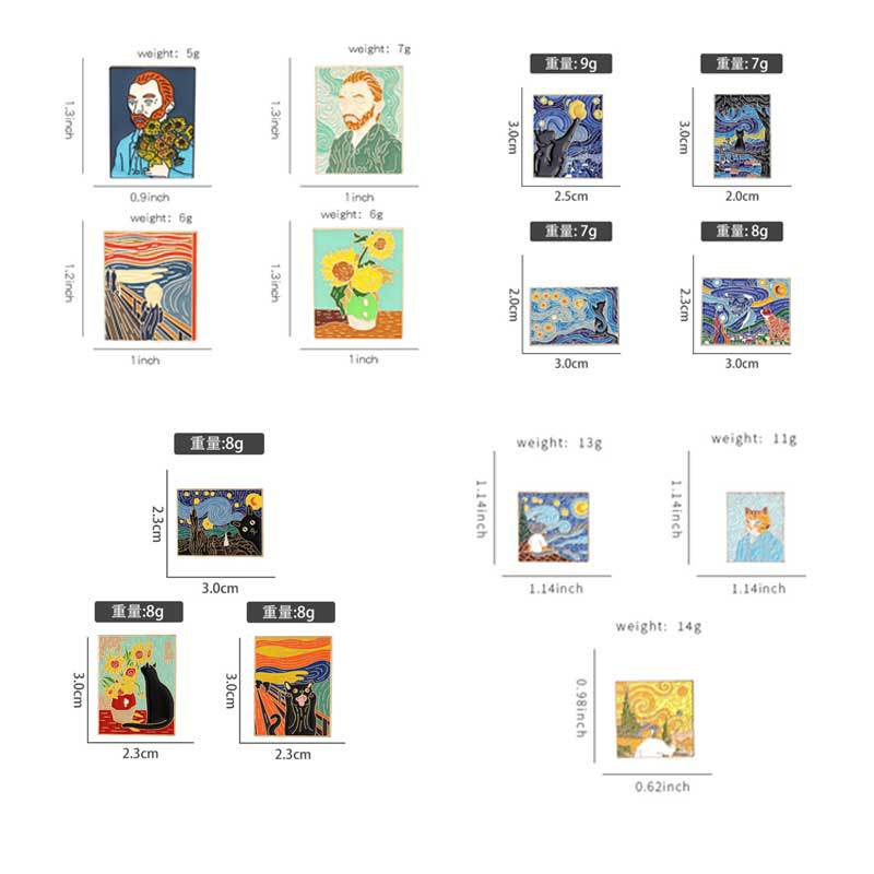 帽子ピンバックパック油絵シリーズブローチひまわり女の子真珠セ - Photography Geometry のレビューと価格