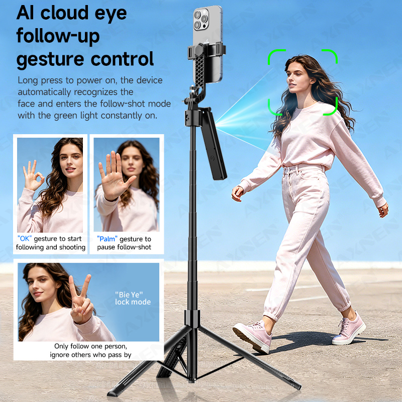 AI追跡機能付きジンバル自撮り棒 携帯電話スタンド ワンクリ - Photography Basics のレビューと価格