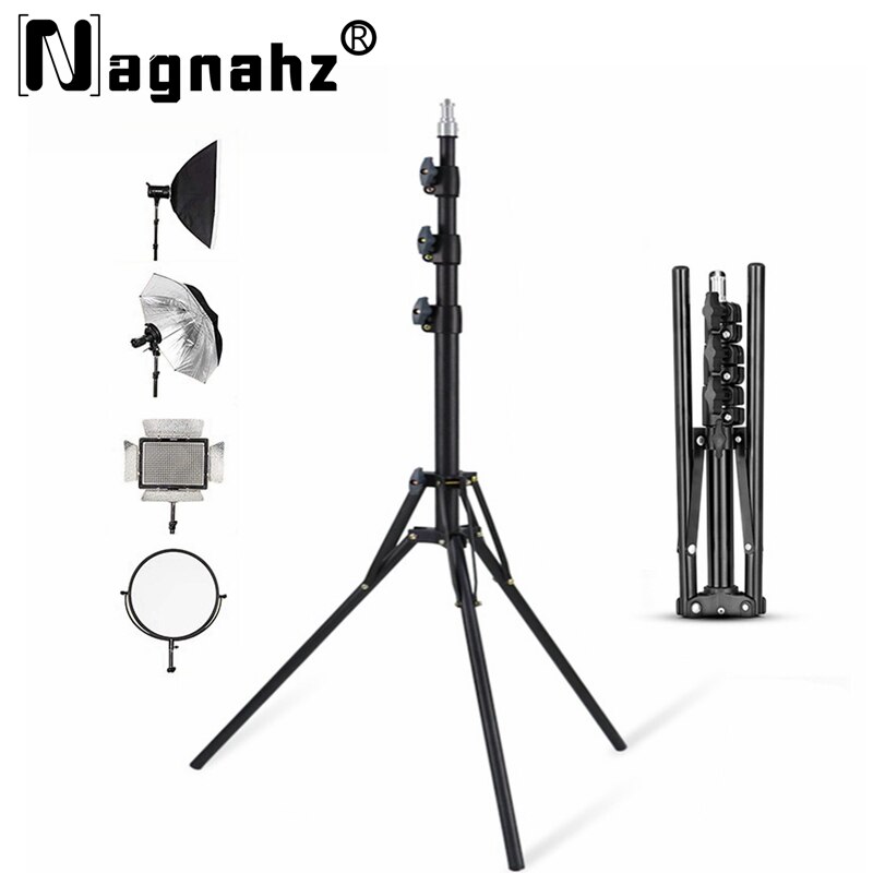 Nagnahz 78インチ写真照明三脚アルミ合金折りたたみ式 - Photography Basics のレビューと価格