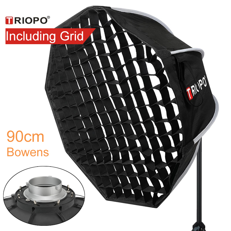 Triopo 90cm写真撮影用ポータブルボーエンズマウント - Photography Umbrella のレビューと価格