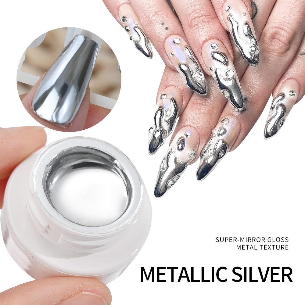 5ml シルバーゴールドメタリックジェルネイルポリッシュ ク - Photography Design のレビューと価格