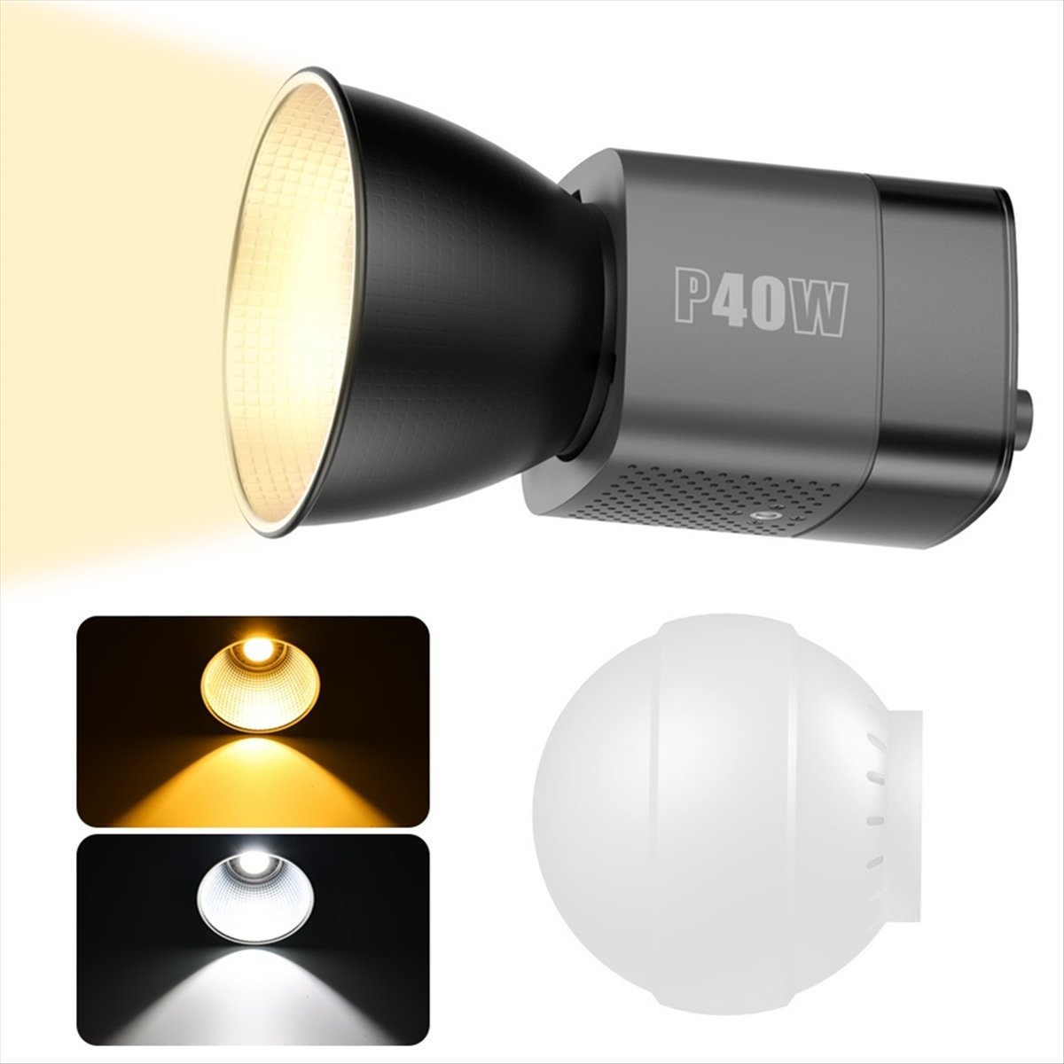 【ABODE】LEDビデオライト 40W バイカラーCOB写 - Photography Videos Free のレビューと価格