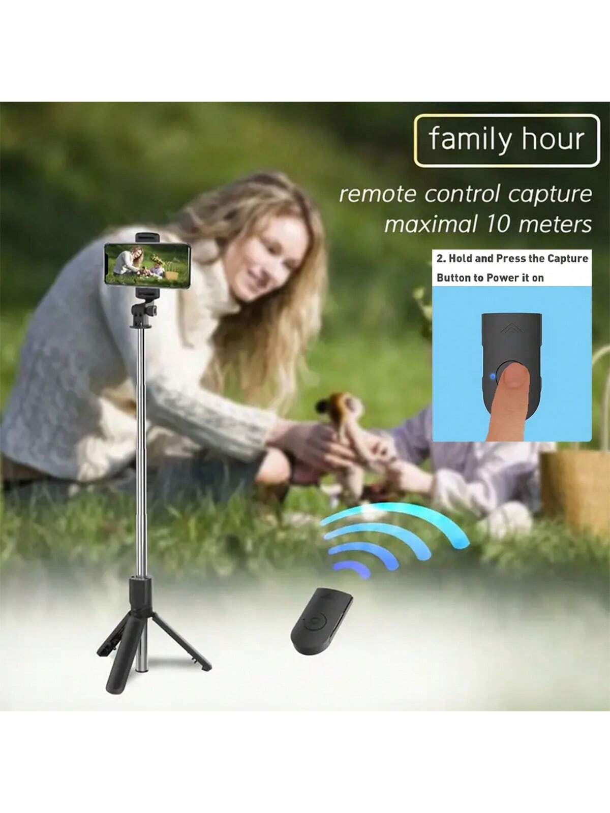 1PC セルフィースティック ワイヤレスセルフィースティック - Photography Basics のレビューと価格