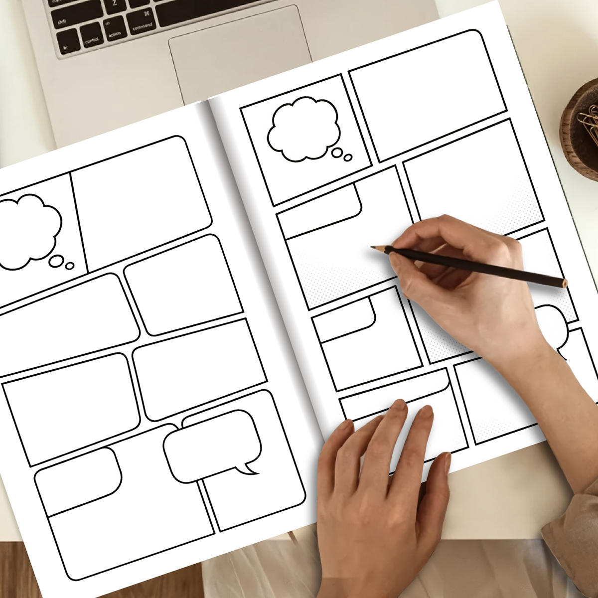 30 シート漫画スケッチブック空白コミック DIY 描画ブッ - Photography Book のレビューと価格