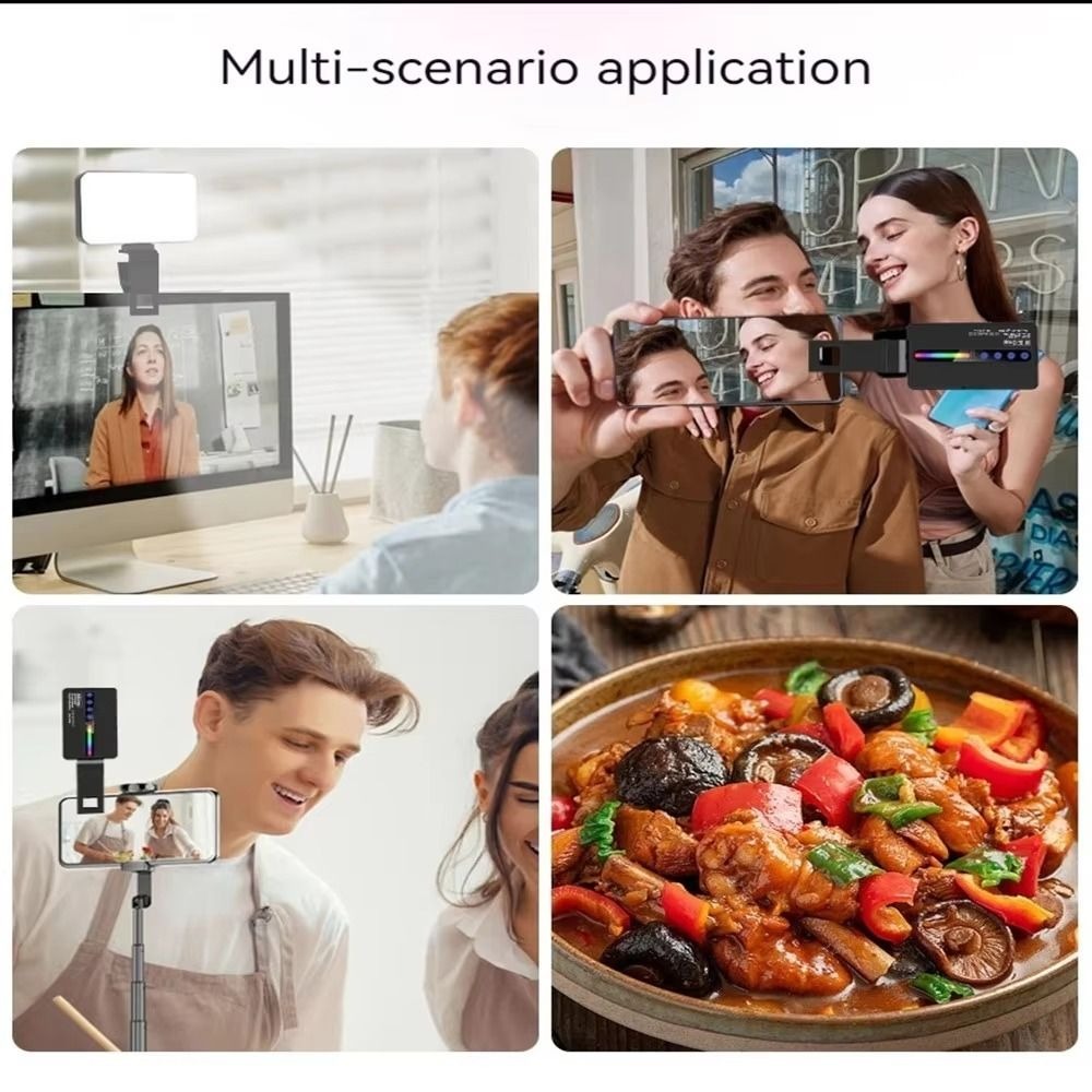 調光機能付きRGB LEDビデオライト。フルカラー出力、充電 - Photography Videos Free のレビューと価格